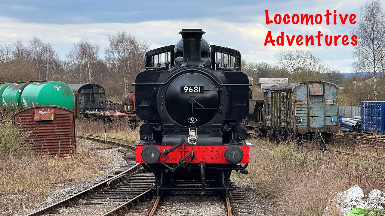 BR PANNIER TANK 9681. Ride Along. Dean Forest Railway. 15/3/25