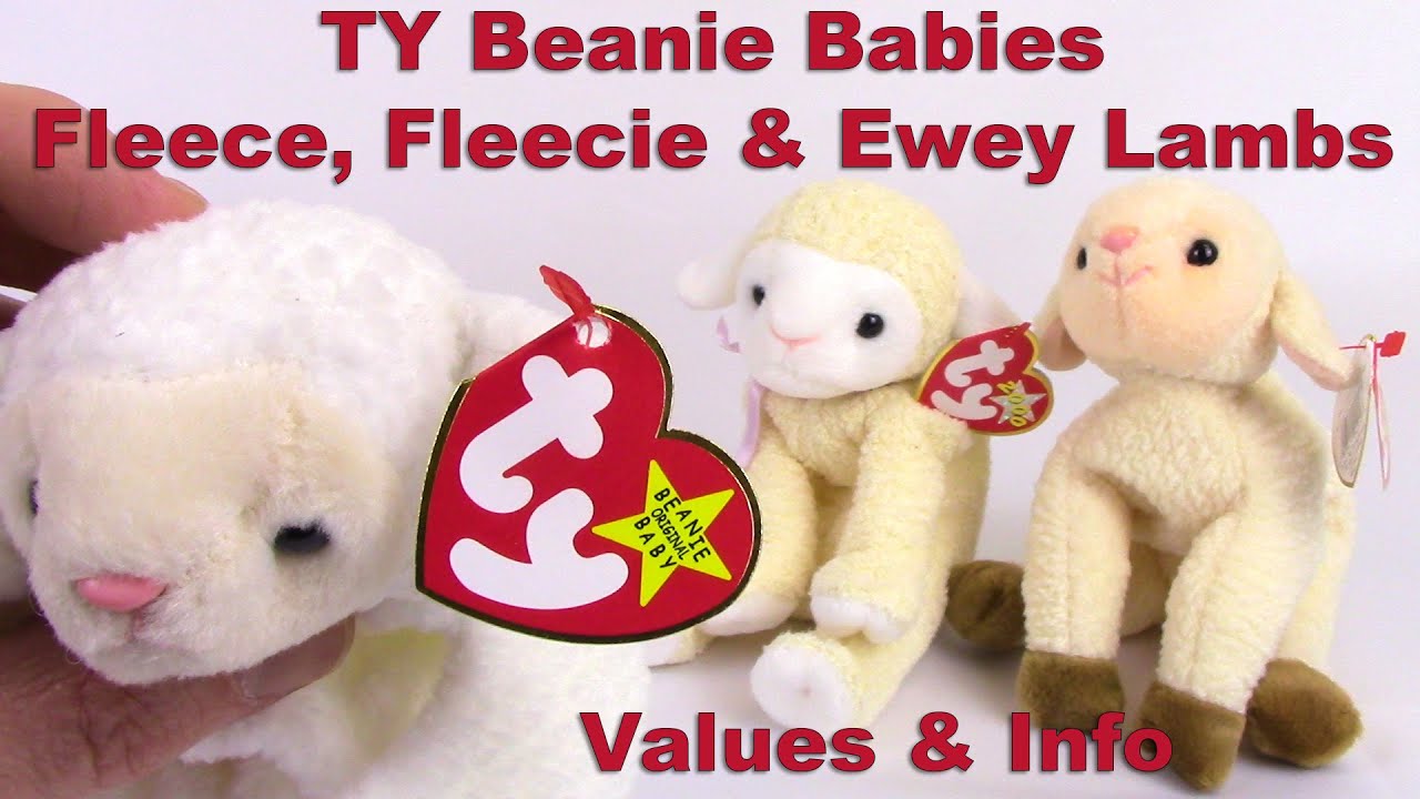 TY Beanie Babies Collection of 3 Lambs (Fleece, Fleecie & Ewey) - Value & Review - BBToyStore.com