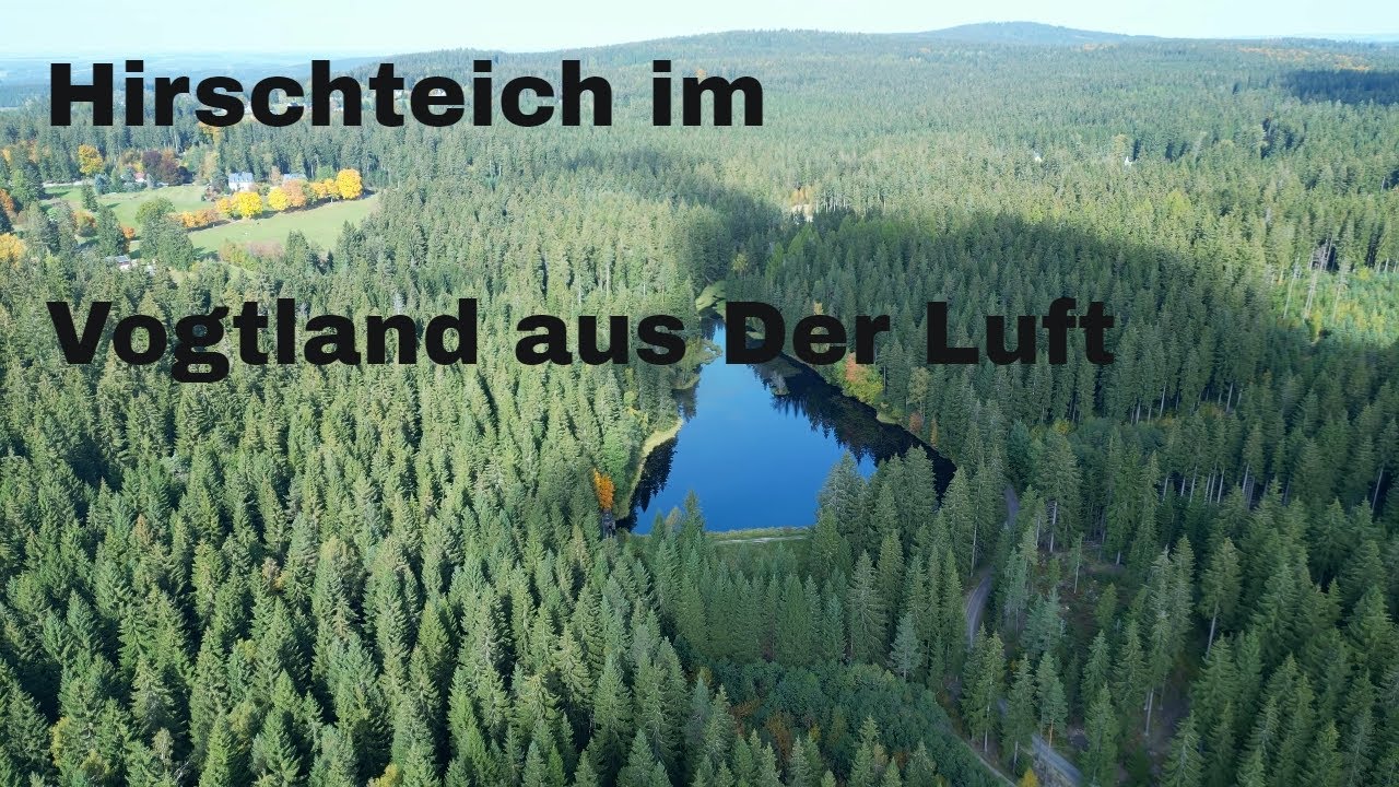 Großer Hirschteich, bei Auerbach/Vogtland Luftaufnahmen 4K✈✈🚨