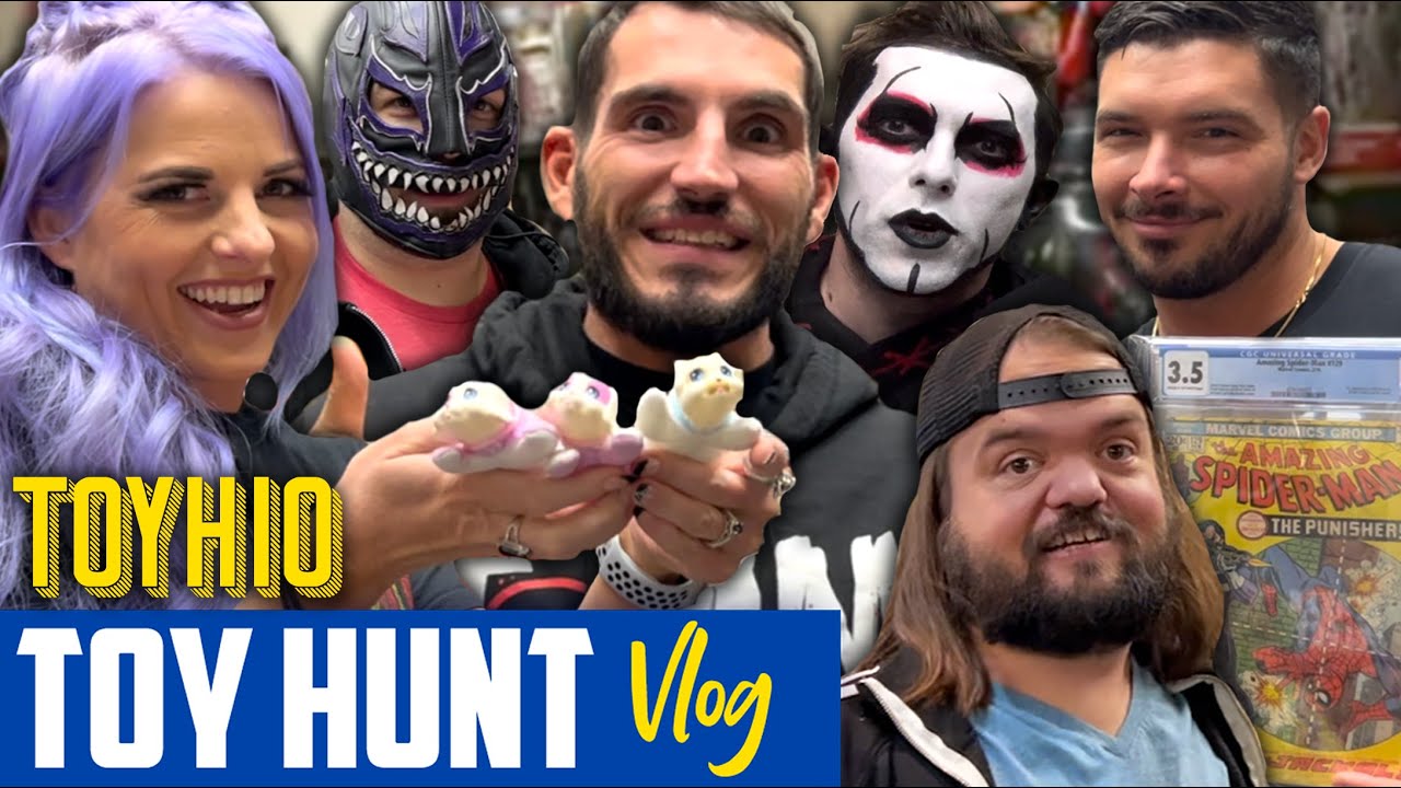Toy Hunt Vlog • Johnny Gargano, Ethan Page, Swoggle, Danhausen & Candice • HUGE Fig Hunt at Toyhio