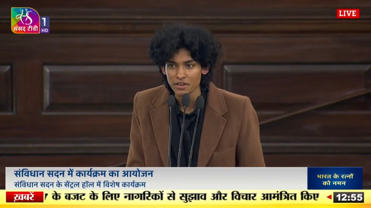 Nabarup Bhattacharjee paying Homage to Sri Atal Bihari Vajpayee ji at Lok Sabha in New Parliament