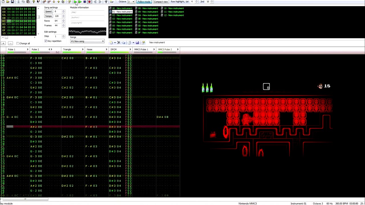 [Famitracker 2A03 + MMC5] Angry Video Game Nerd Adventures: Laughin Jokin' Numbnuts