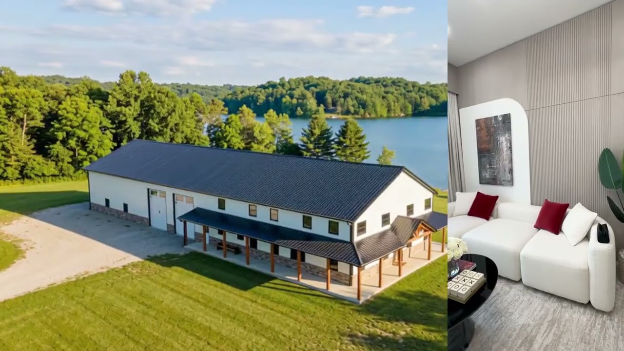 The Delaney: Massive 14,000+ SF Modern Barndominium & Workshop Plan