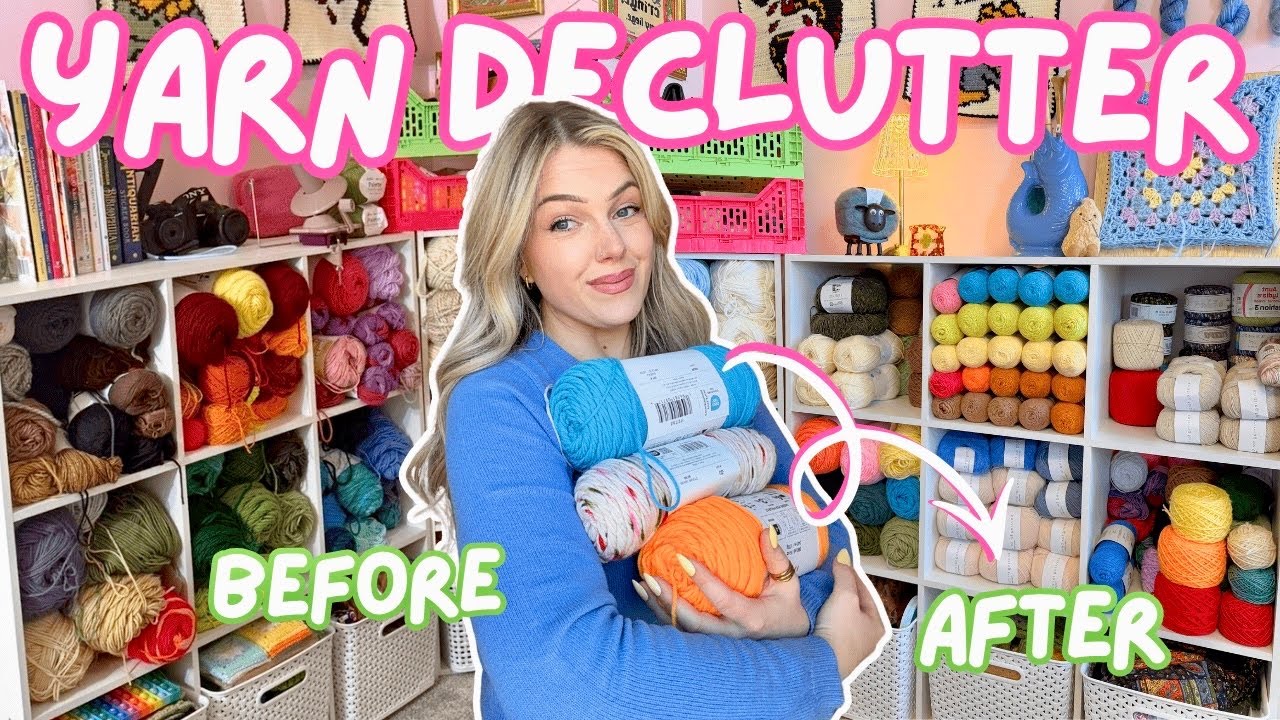 Уютный весенний видеоблог об уборке 🧼🌼🧶 - никому не нужно столько пряжи | видеоблог о расхламлени...