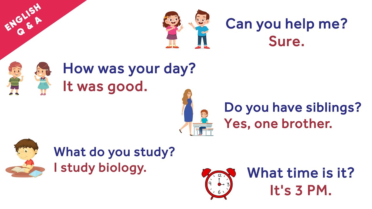 50 Daily Use English Questions and Answers #speakenglish #learnenglish