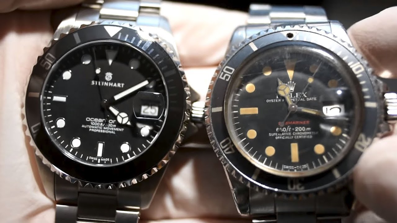 Steinhart OCEAN One 39mm Unboxing and Rolex Submariner 1680 comparison