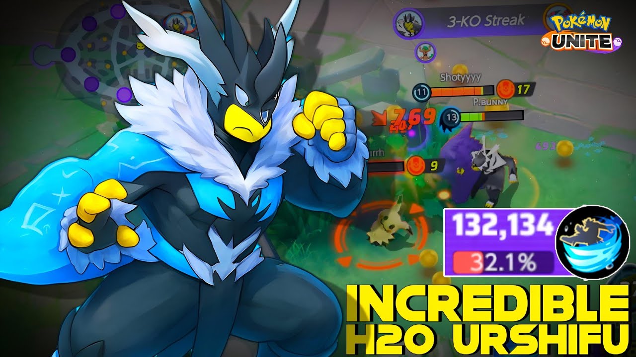 WATER BEAR URSHIFU IS REALLY INCREDIBLE FOR SOLO QUEUE 😲 | POKEMON UNITE  