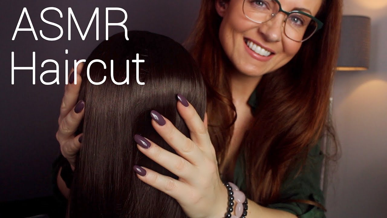 Relaxing ASMR Hair Session ✂️ Head Massage, Brushing, Spraying, Cutting & Oil