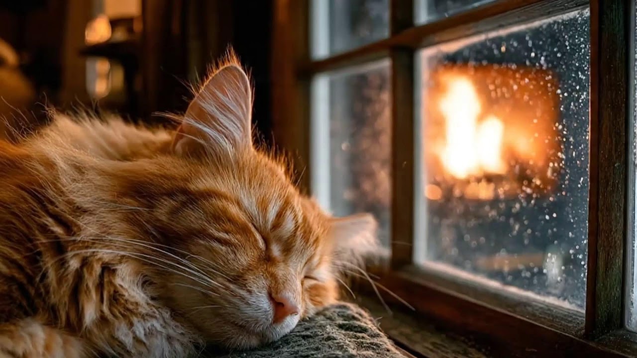 Midnight Cozy Jazz for Sleep & Anxiety Relief – Peaceful Cat Night 🐱