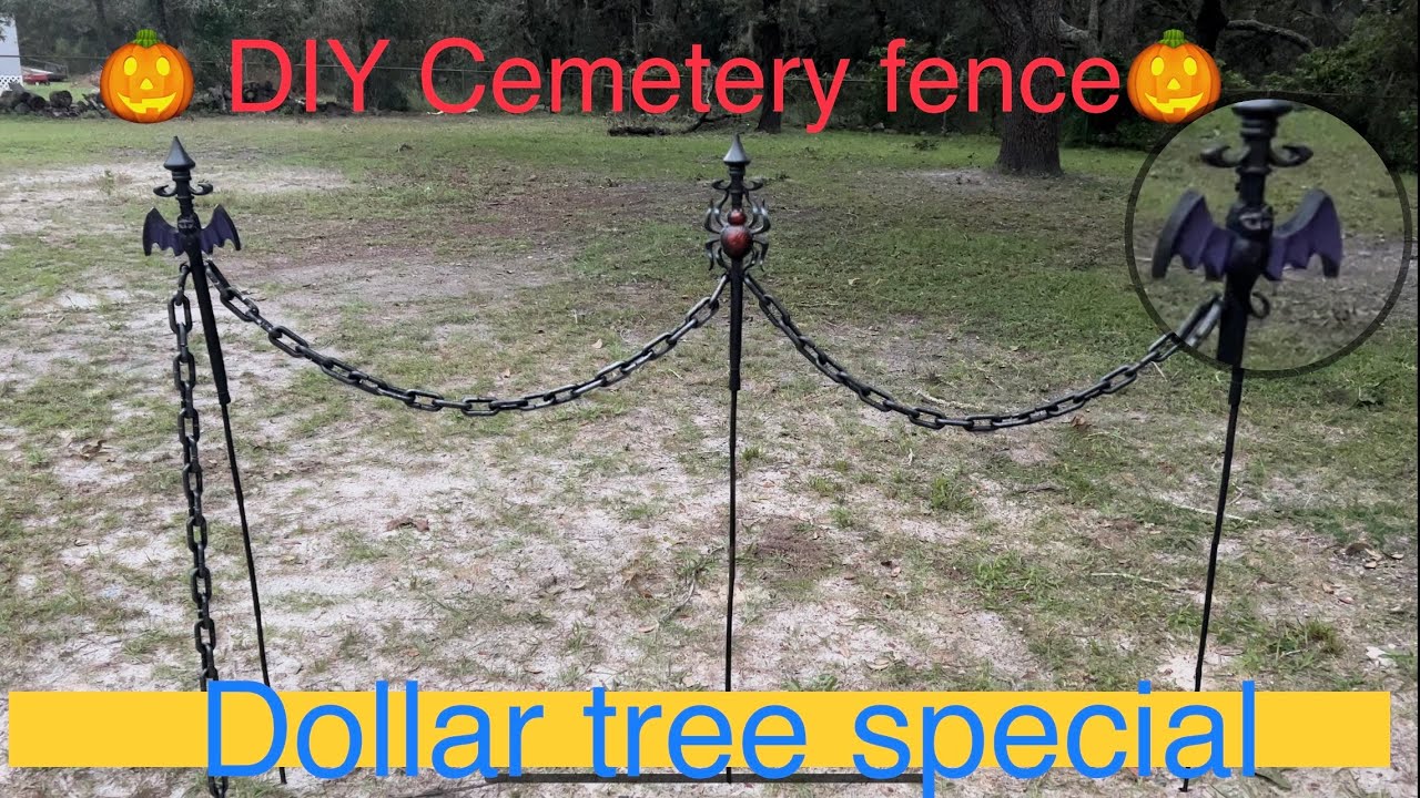 DIY Halloween Cemetery fence