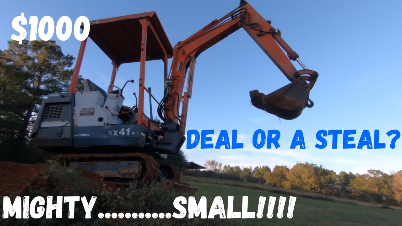 I Bought A Mini Excavator For $1000 Lets Fix Some Leaks!