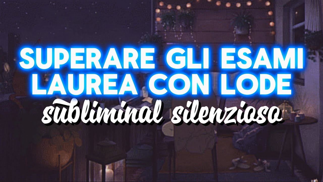 SUPERARE GLI ESAMI + LAUREA CON LODE 📖💯 | subliminal silenzioso