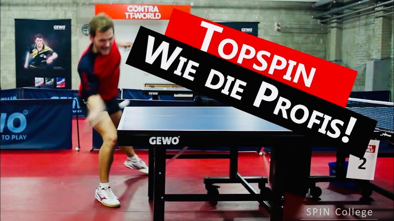 Topspin auf halblange B&auml;lle | SPIN College | Tischtennis Tipps