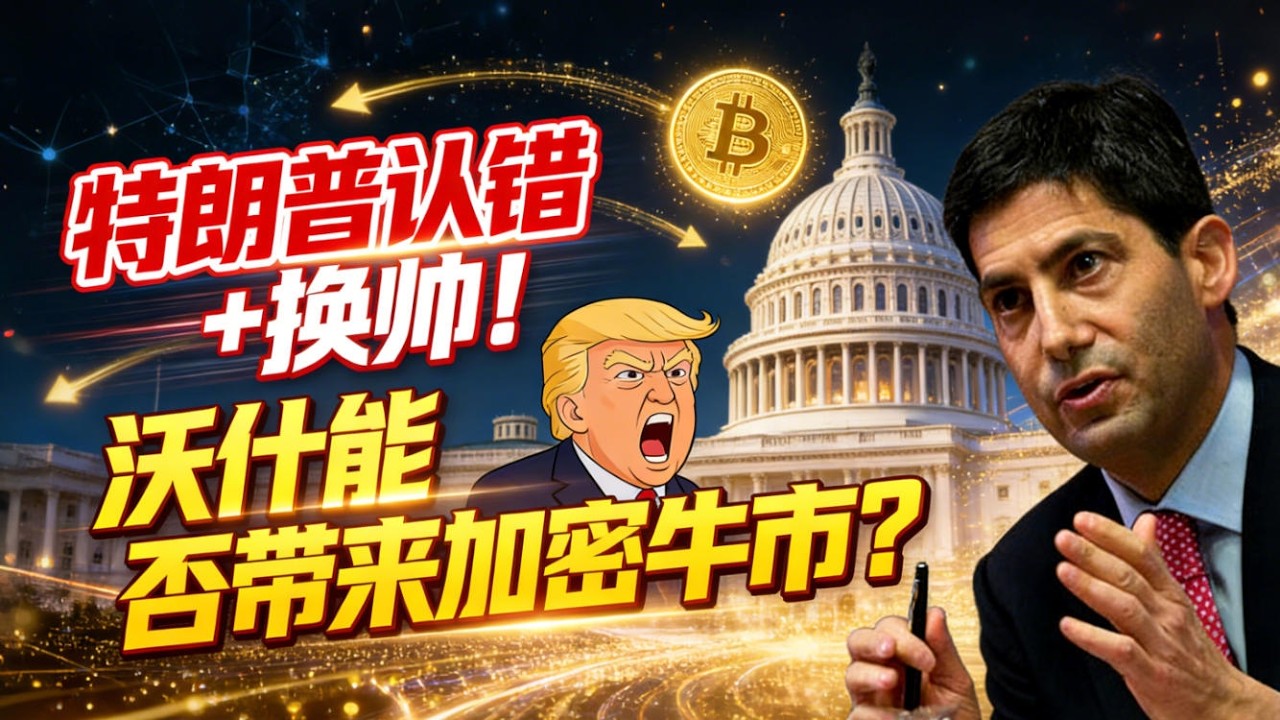 【罕见】特朗普承认！犯了个大错！新提名沃什当任美联储新主席！加密牛市迎来最大变数？