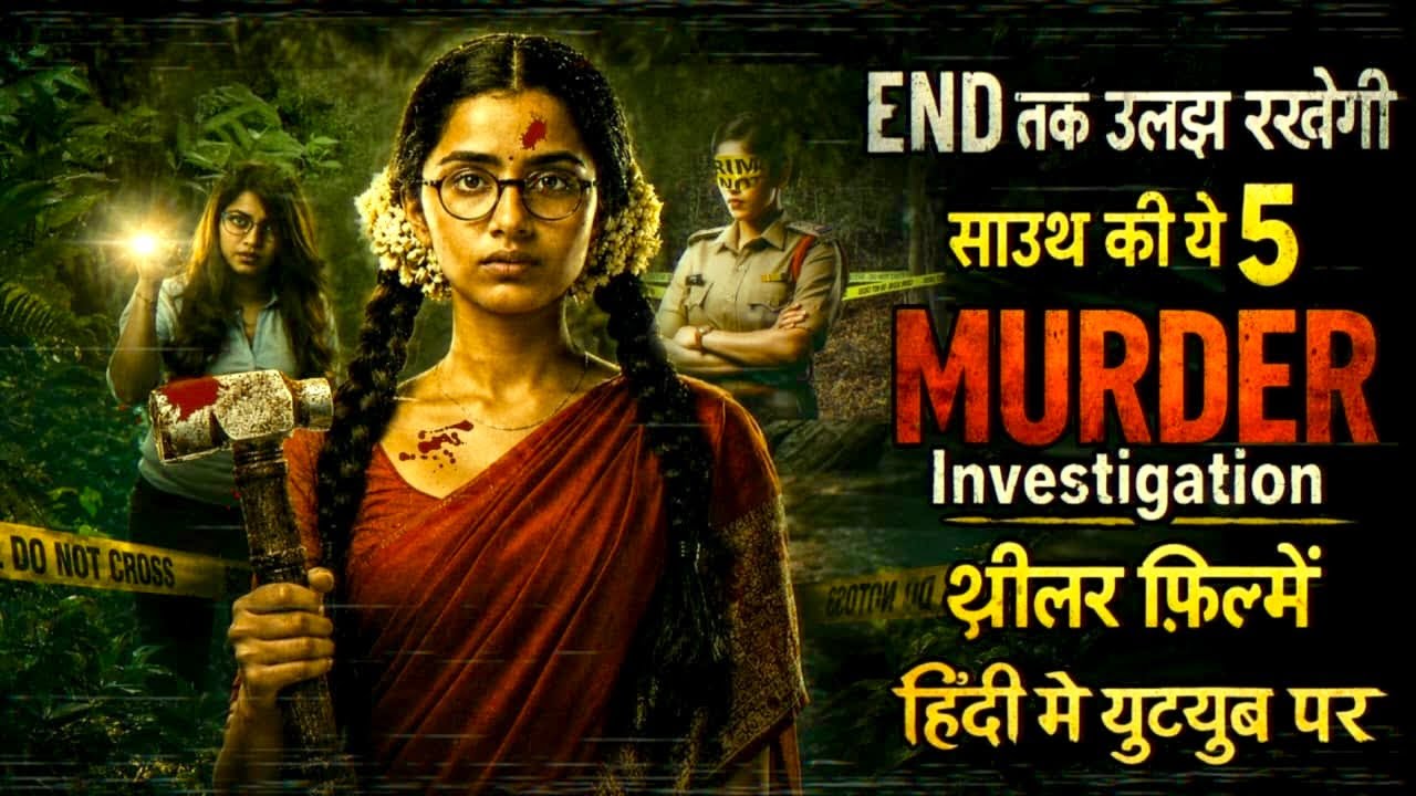 Top 5 South Murder Mystery Thriller Movies In Hindi 2026|Investigative Thriller|Serial killer Movies