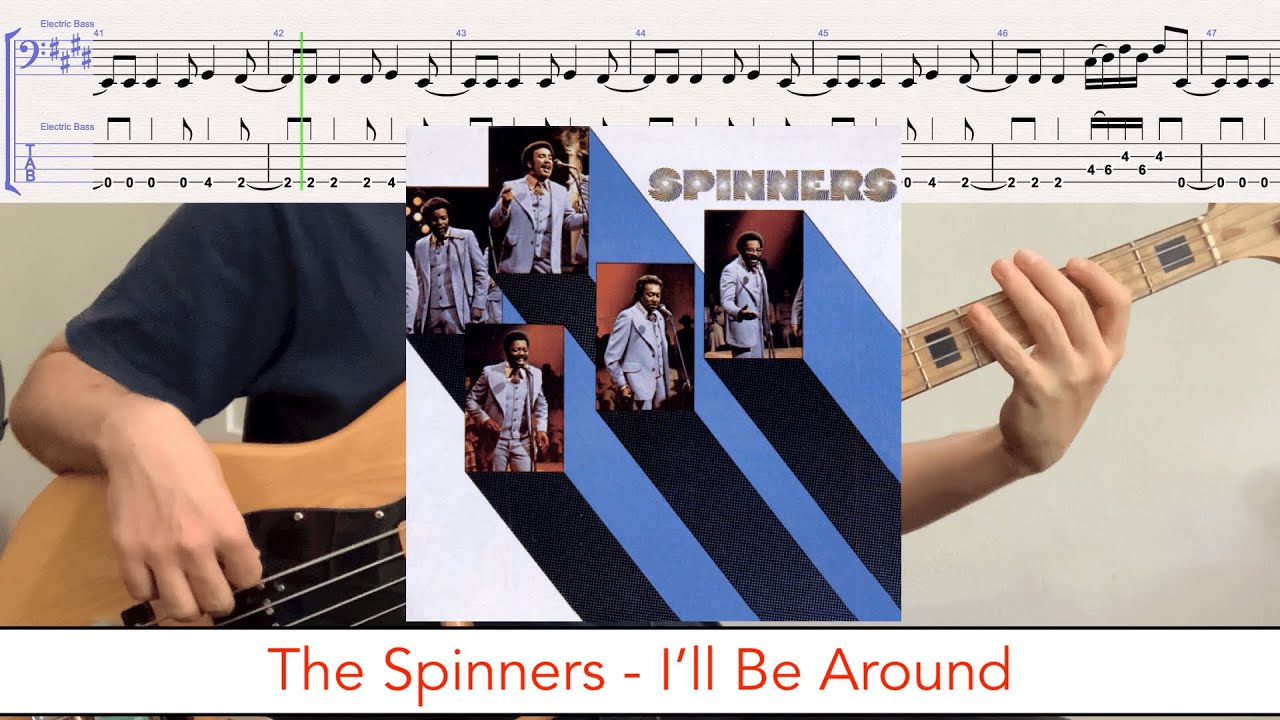 The Spinners - I'll Be Around // bass playalong w/tabs (1973 - soul/funk)