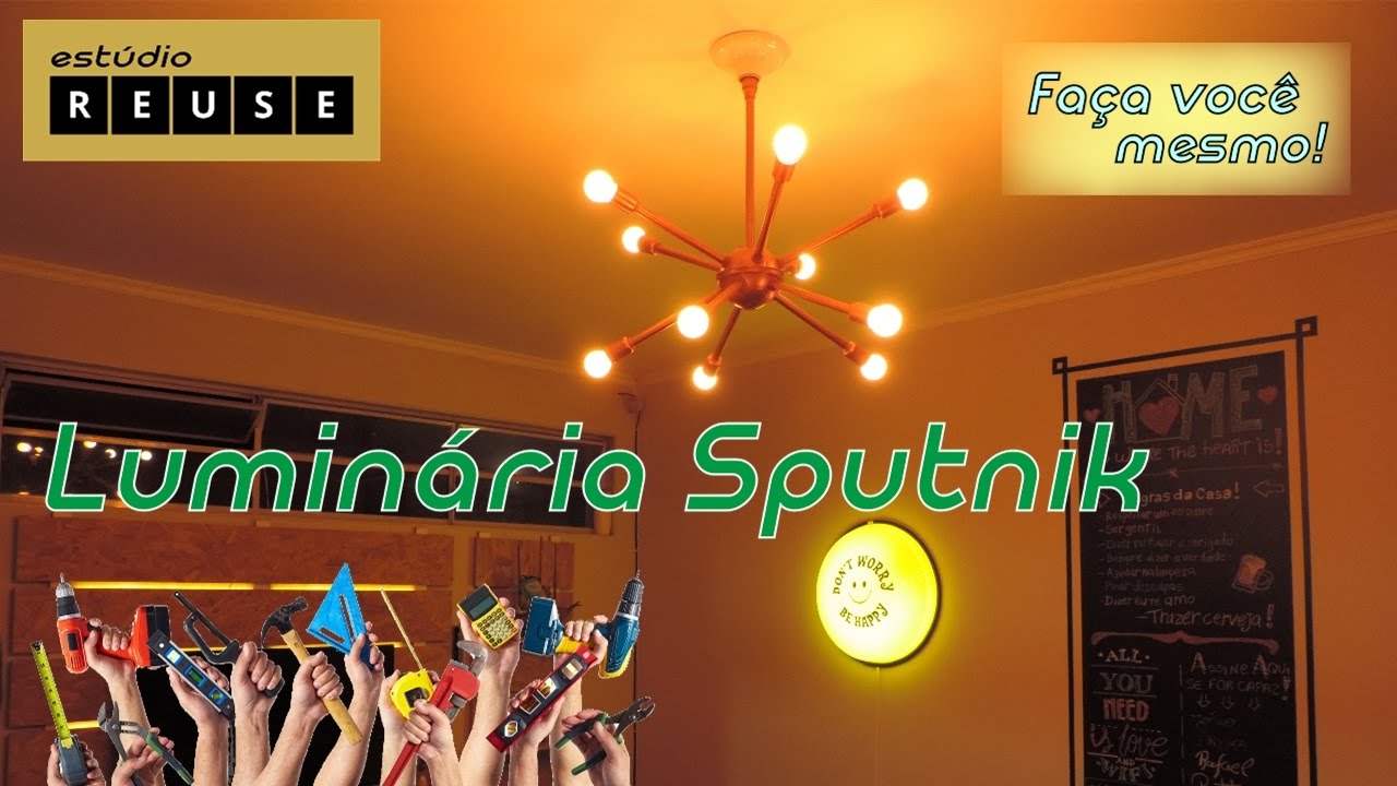 DIY Luminária Retrô Sputnik