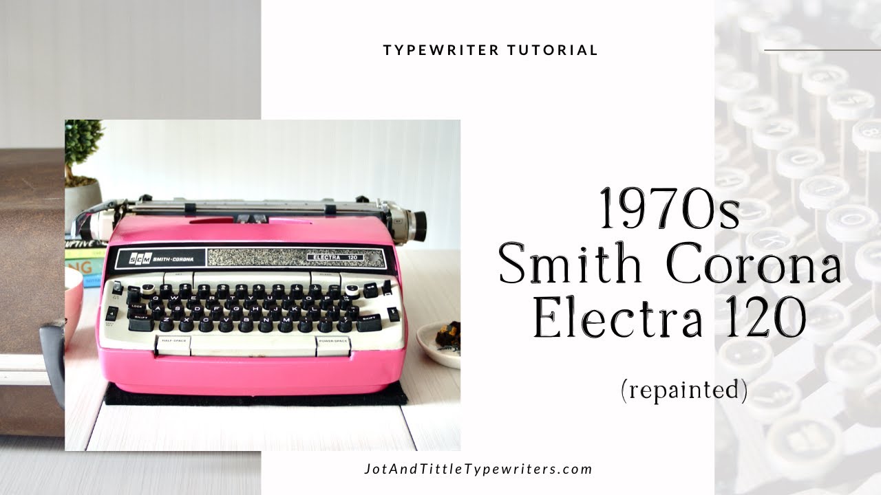 1970 Electra 120 | Repainted | Typewriter Tutorial