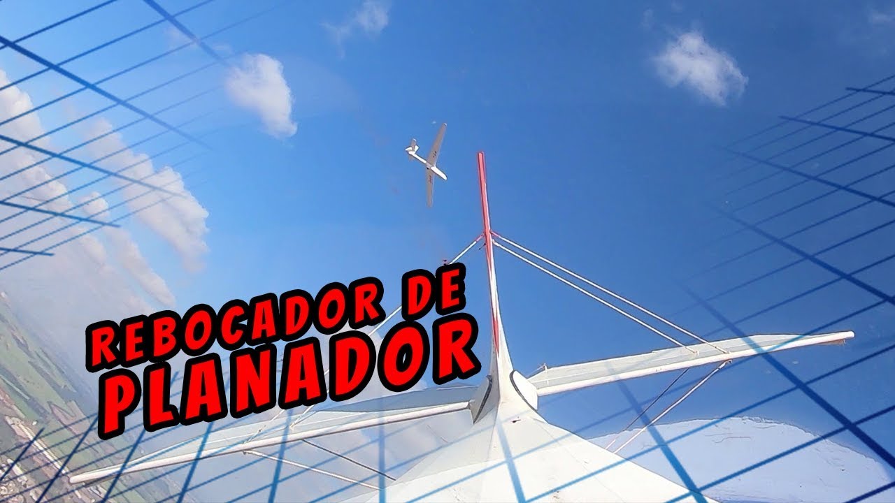 Como &eacute; o reboque de um planador?