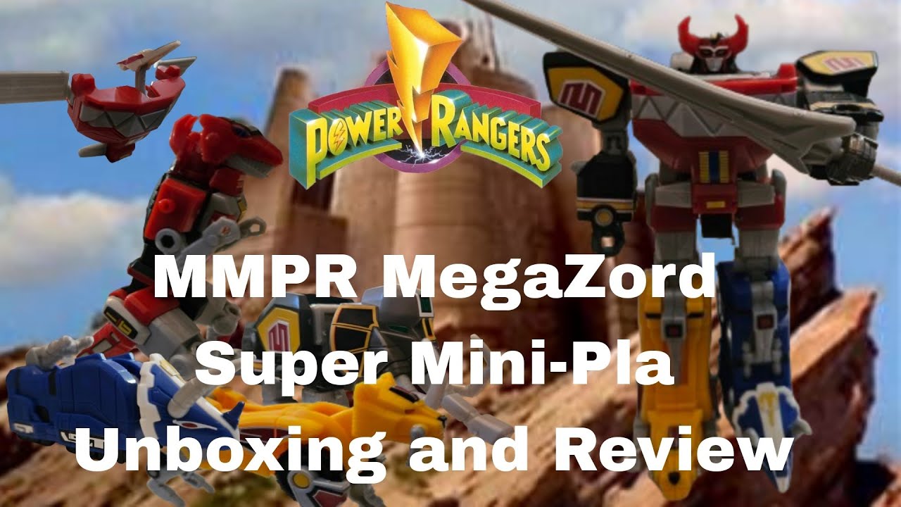 Mighty Morphin' Power Rangers Super Mini Pla MegaZord Unboxing and Review | DDTR