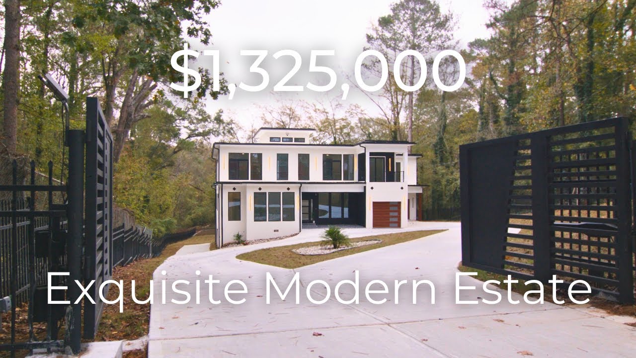 Touring a $1,325,000 Modern Estate in Atlanta Georgia with Incredible Amenities!