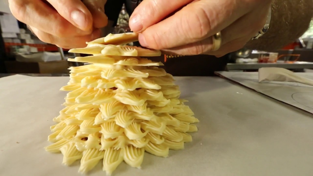 Как сделать рождественскую елку из белого шоколада с Жаком Торресом