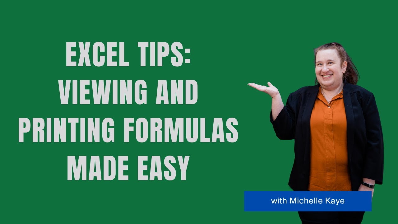 Excel Tips: Viewing and Printing Formulas Made Easy
