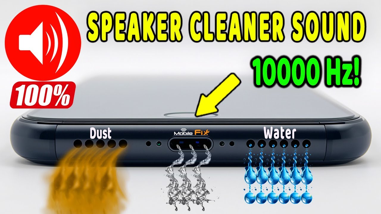 Upper Speaker Cleaner Sound: Earpiece Fix! Powerful Frequency to Unclog Water, Dust,