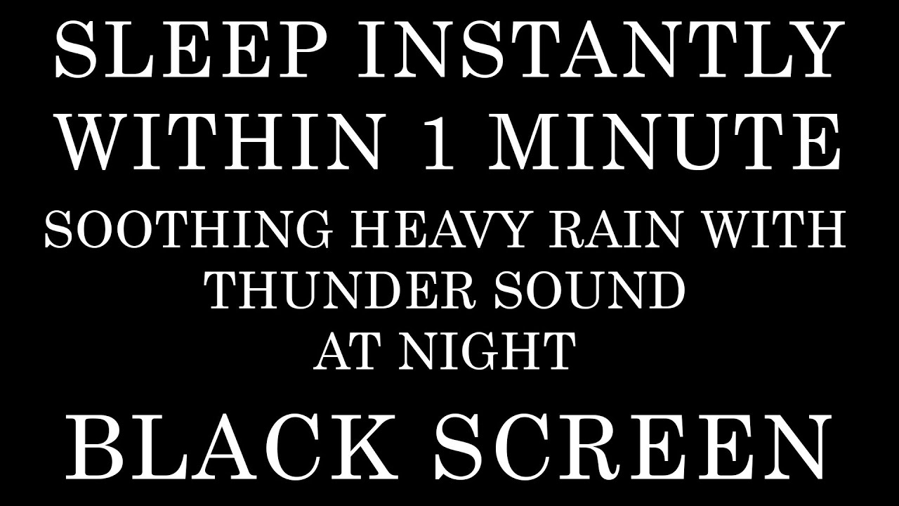 Rain & Thunder Comfort Zone | Sleep, Study, Relax