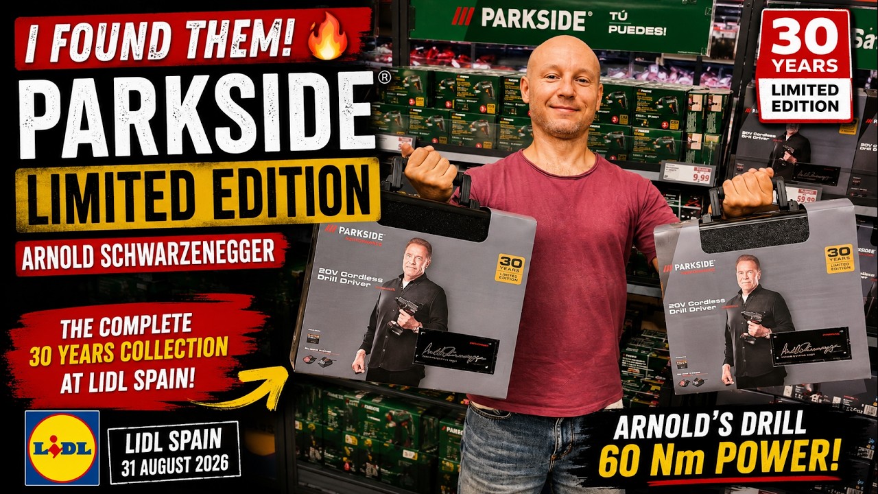 I Found the PARKSIDE 30 Years Limited Edition at Lidl! 🔥 Arnold Schwarzenegger Tools