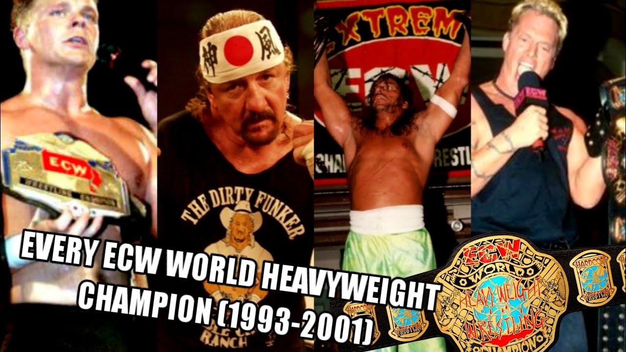 Every ECW World Heavyweight Champion (1992-2001)
