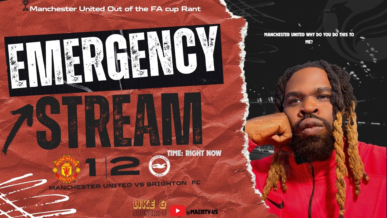 “EMERGENCY STREAM 🚨 | Manchester United OUT of the FA Cup 😤🔴”⚽️🛑