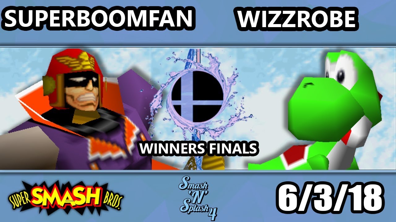 SnS 4 - PG | SuPeRbOoMfAn (Falcon) Vs. Frys | Wizzrobe (Yoshi) SSB64 Winners Finals - Smash 64