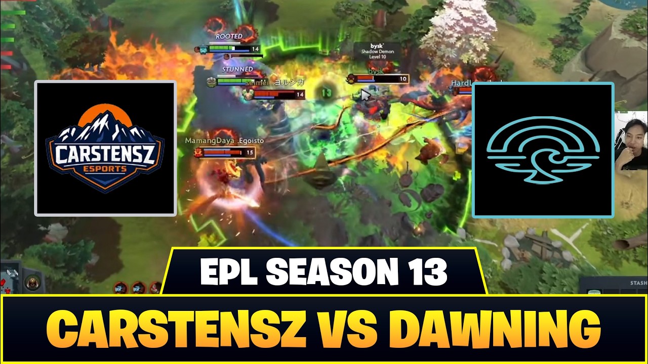 [ID] EPIC WAR COY! SLARK RADIANCE? CARSTENSZ VS CLOUD DAWNING ▌EPL SEASON 13 DOTA 2 HIGHLIGHTS