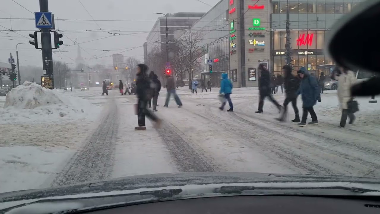Snowstorm in Tallinn 2026