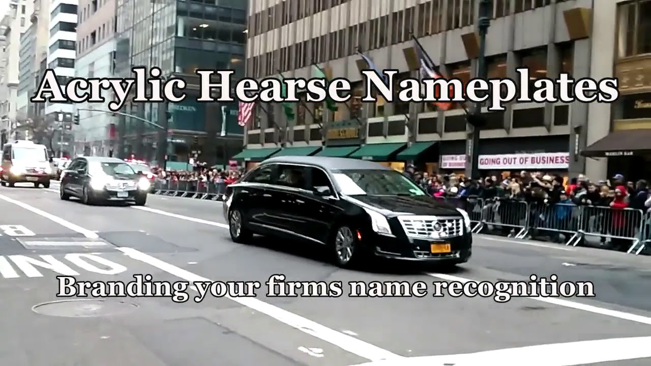 Acrylic Hearse Nameplate 1