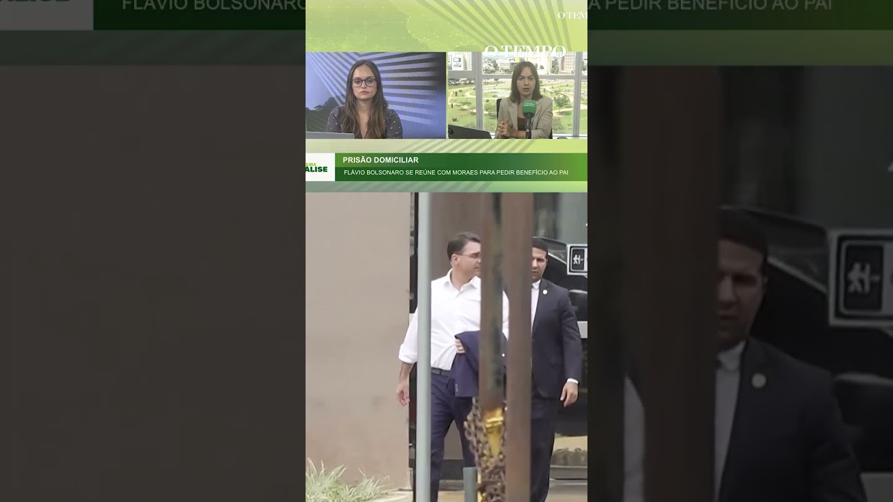 Fl&aacute;vio Bolsonaro se re&uacute;ne com Moraes para pedir pris&atilde;o domiciliar do pai