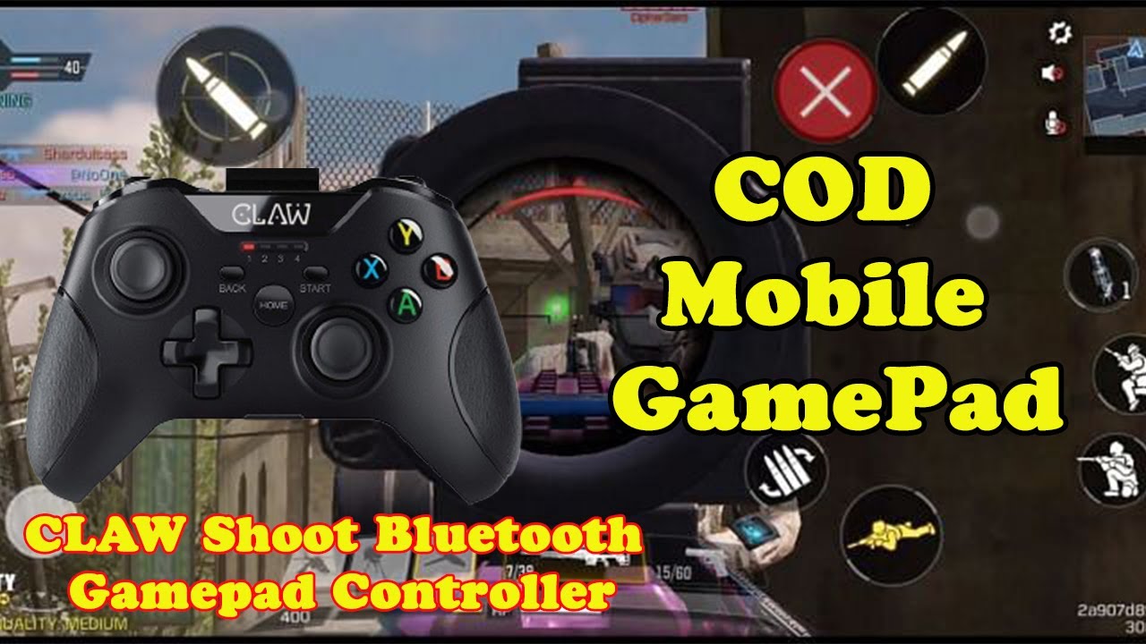 Call Of Duty Mobile With CLAW Shoot Bluetooth Mobile Gamepad Controller