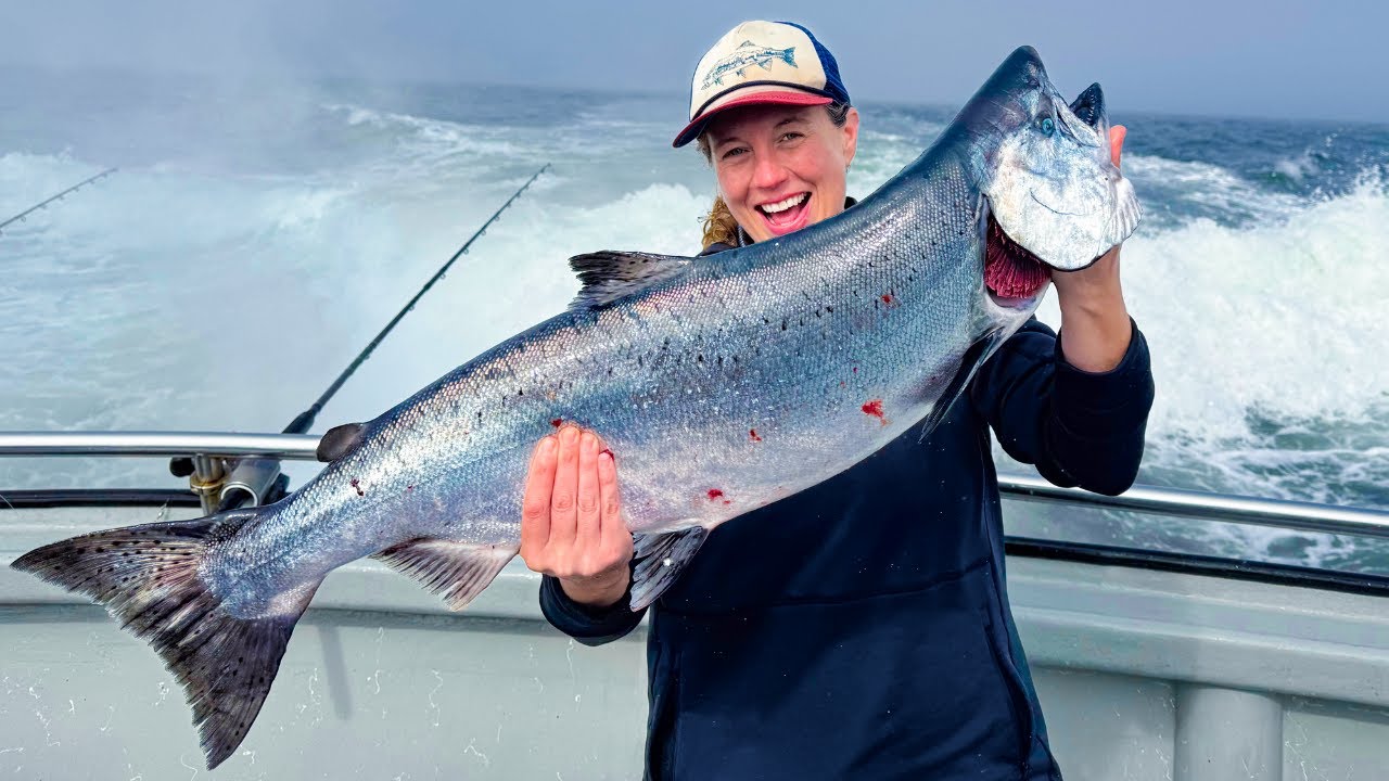 Slaying HUGE Chinook Salmon and Rockfish | Tornado Charter Westport WA