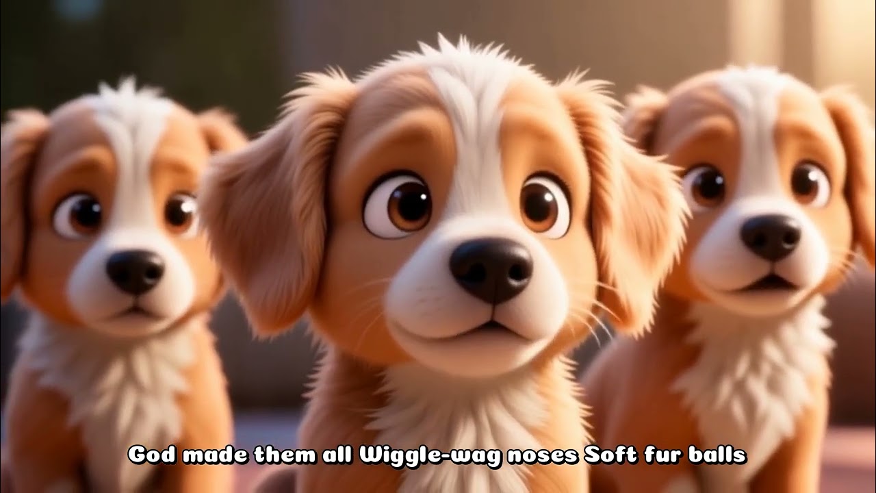 Puppies & Kitty Counting Song  God Made Them All!