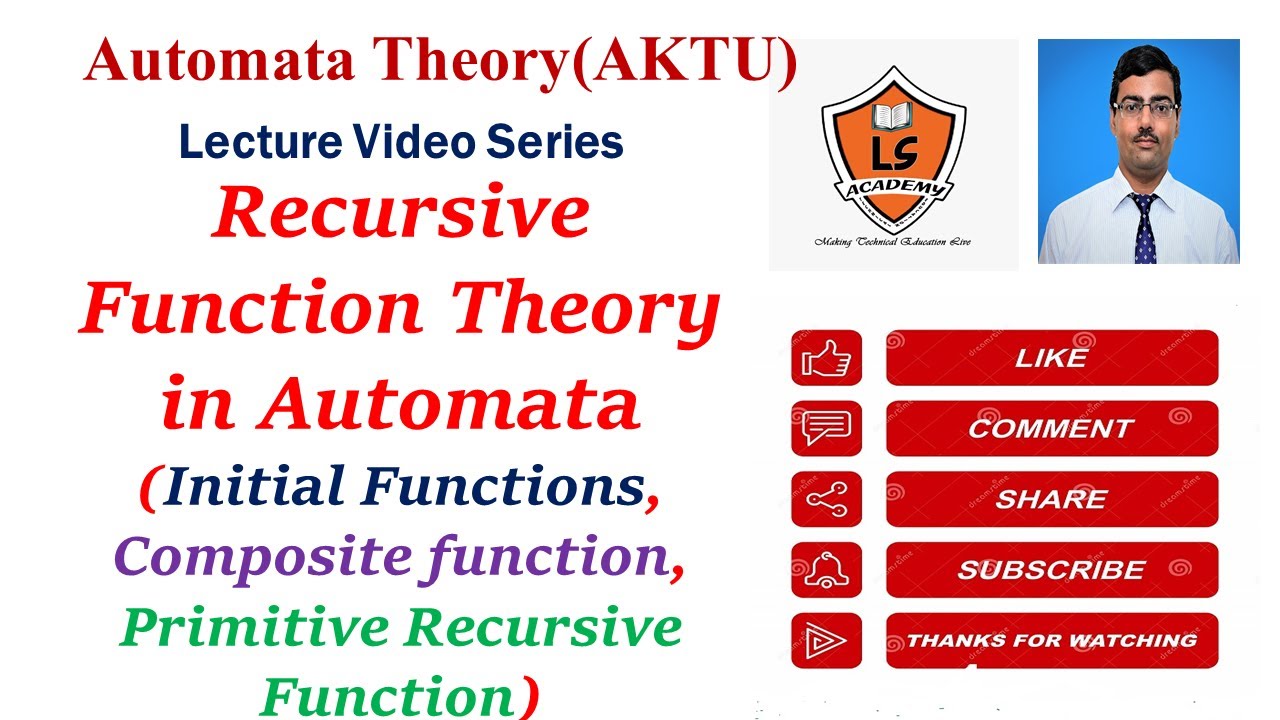 Recursive function theory in TOC |Automata Theory | Primitive recursive function | LS Academy