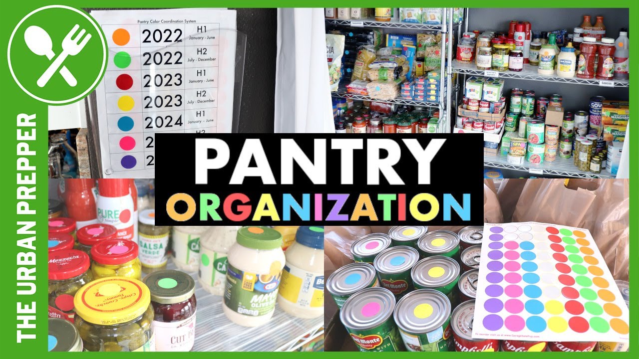 How to Organize Your Pantry With COLORED Stickers For EASY Use