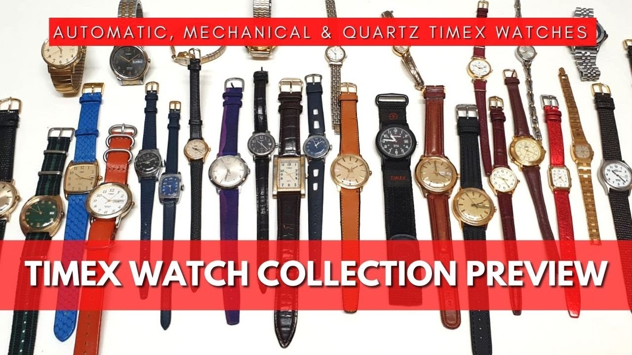 Timex Watch Collection Automatic & Quartz Vintage Timex Watches for men and women, Timex Watch Lot