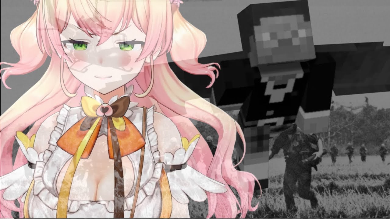 Nene gets traumatized by Minecraft Steve for the second time