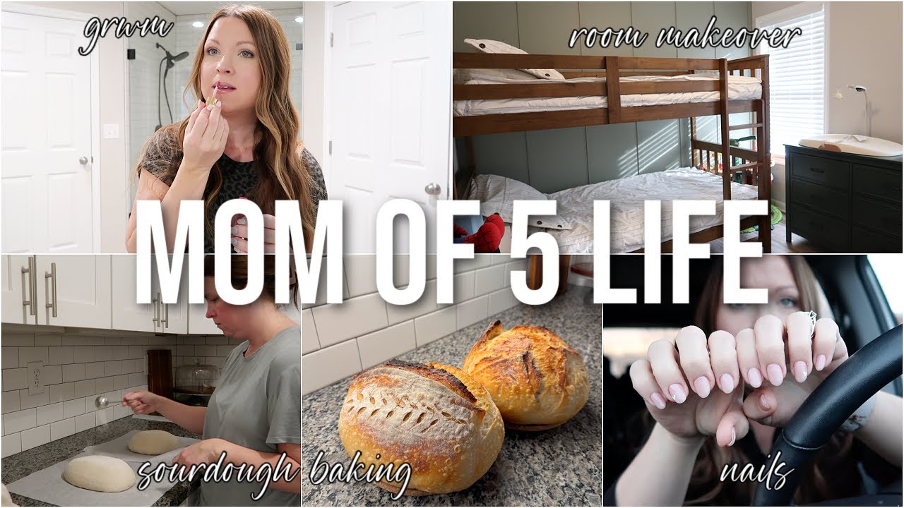 MOM LIFE LATELY | LITTLE BOY'S ROOM MAKEOVER, GRWM, NAILS & SOURDOUGH BAKING