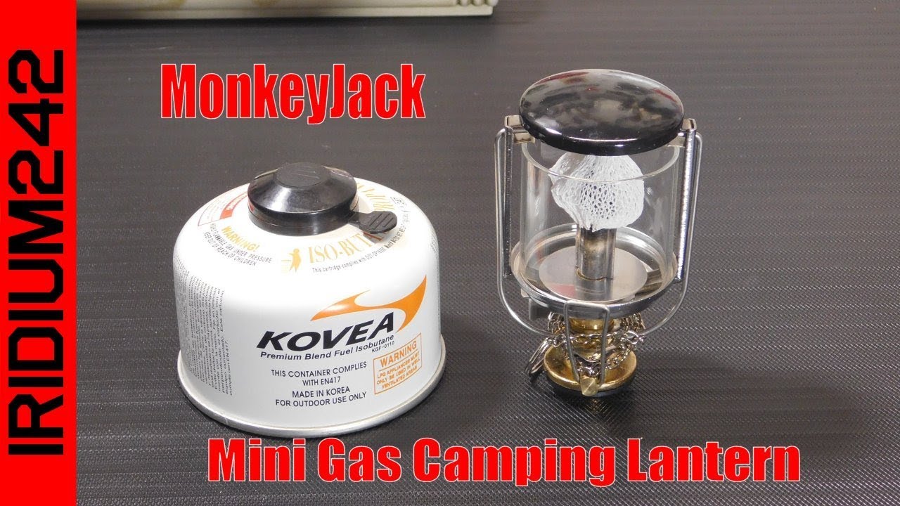 MonkeyJack Mini Gas Camping Lantern