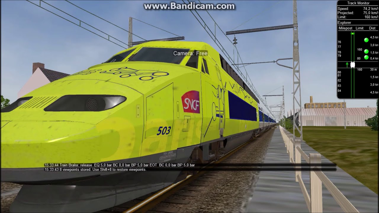 [OPEN RAIL] Voyage en TGV de Toulouse - Matabiau à  Bordeaux-Saint jean (Séquences)
