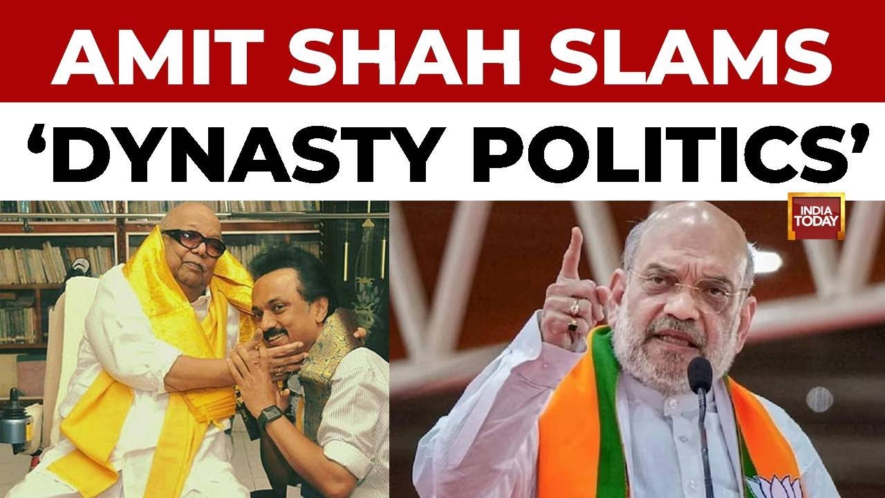 Amit Shah Attacks MK Stalin&rsquo;s &lsquo;Dynasty Politics&rsquo; In Tamil Nadu; DMK Hits Back At &lsquo;Anti-Tamil&rsquo; BJP