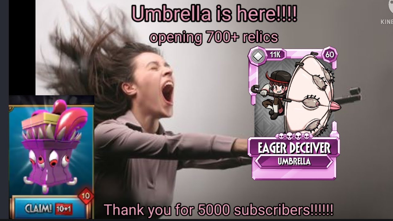 Summoning Video: Umbrella is here, Opening 700+ Relics, Thank You for 5,000 Subscribers💕💕💕
