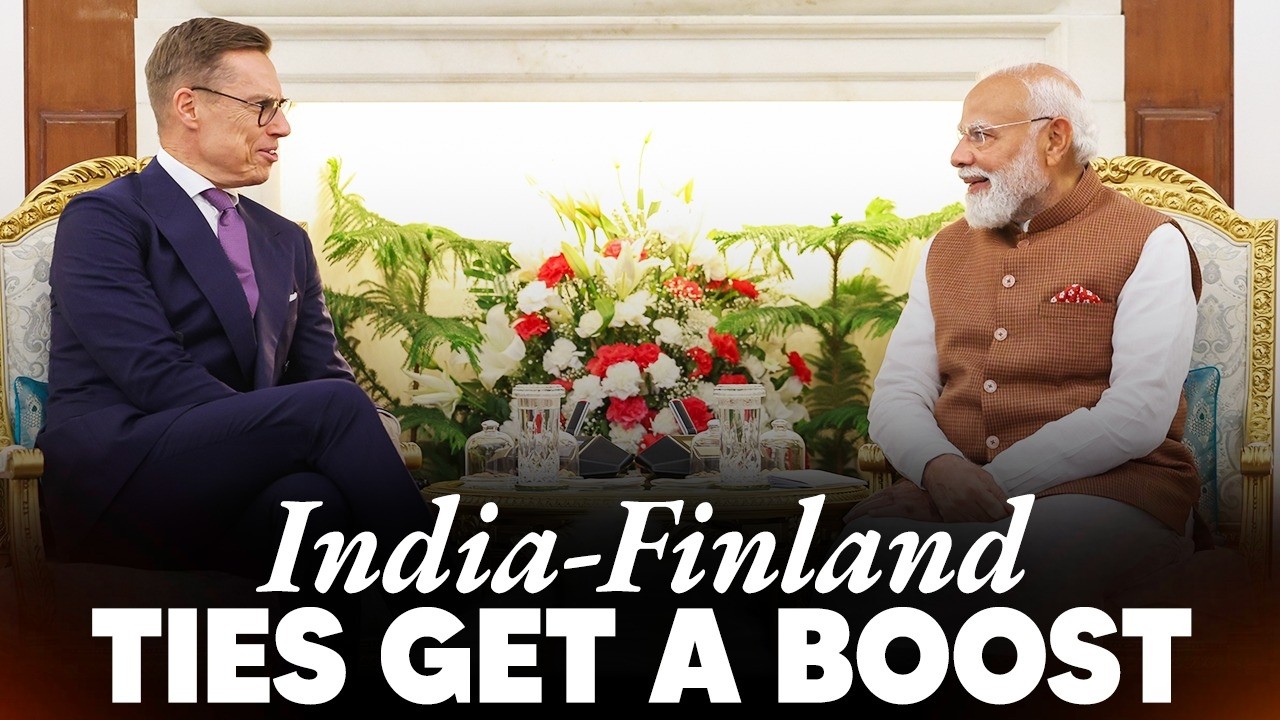 PM Modi, President Alexander Stubb of Finland hold bilateral talks at Hyderabad House, New Delhi